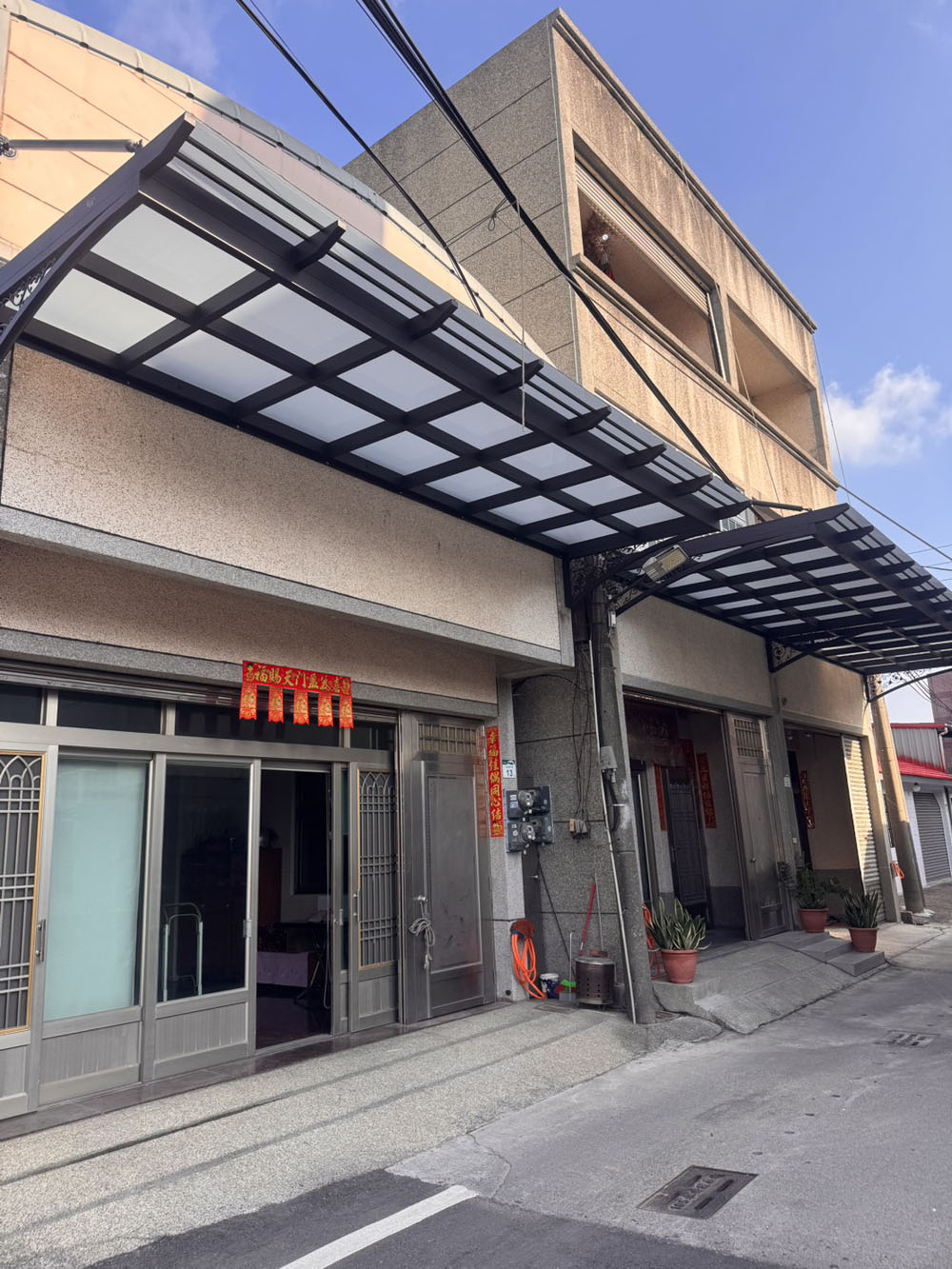 高雄永安304不鏽鋼玻璃採光罩施工照片 05